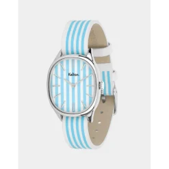 Kelton Montre Cuir|Montre Cuir<Bracelet Montre Mixte 912033-239-339 - Colorama rayé SEERSUCKER