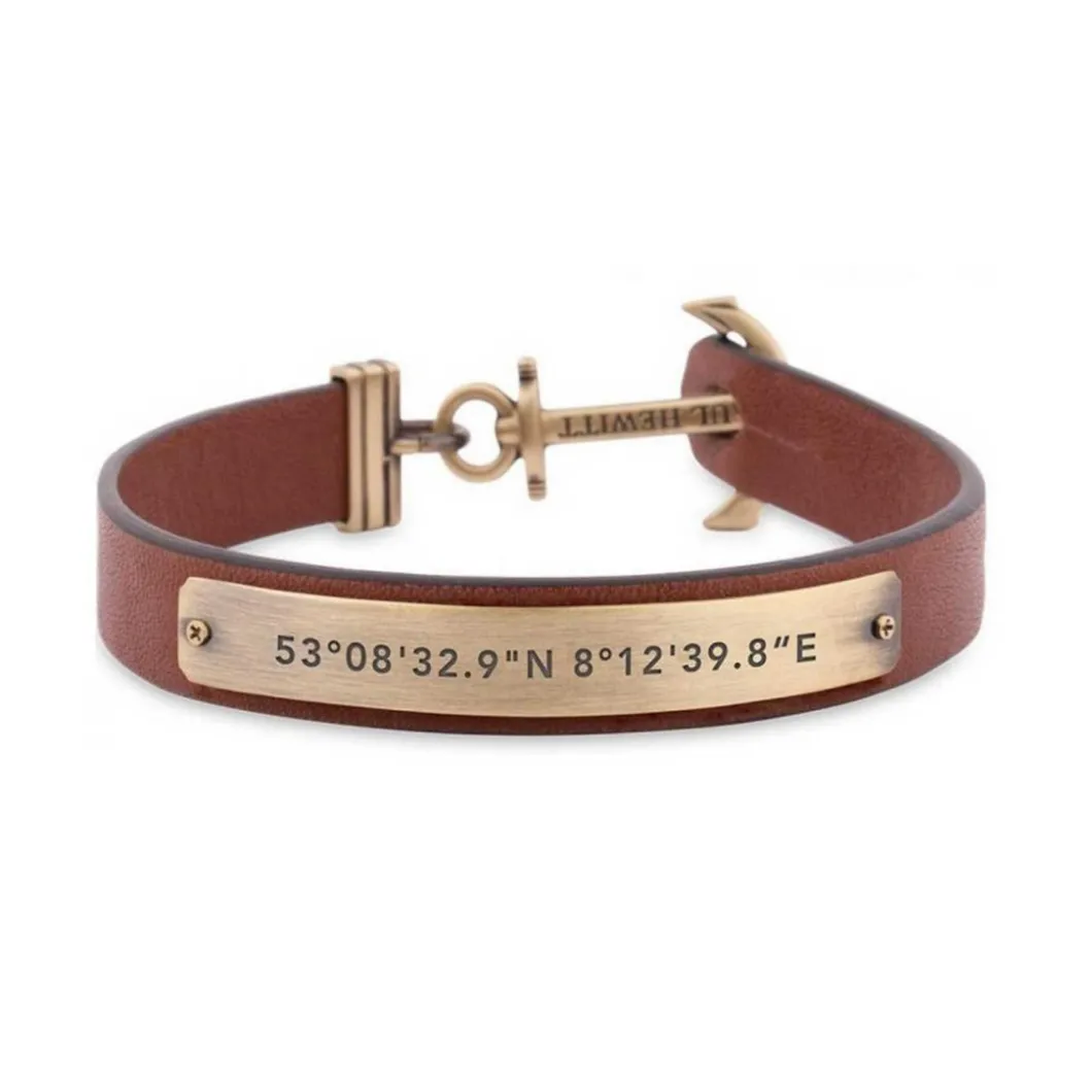 Paul Hewitt Bijoux Bracelet<Bracelet PH-MSC-M-BR - Bracelet Cuir Marron