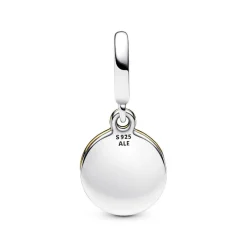 Pandora Charms<Bracelet Pendant double Marguerites Bimatière - My