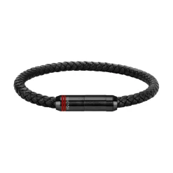 Sector Bijoux Bracelet<Bracelet pour homme en cuir noir