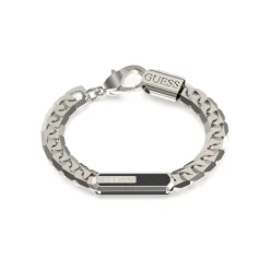 Guess Bijoux Bracelet<Bracelet Racer Tag Acier Rhodié, Fibre De Carbone Et Émail