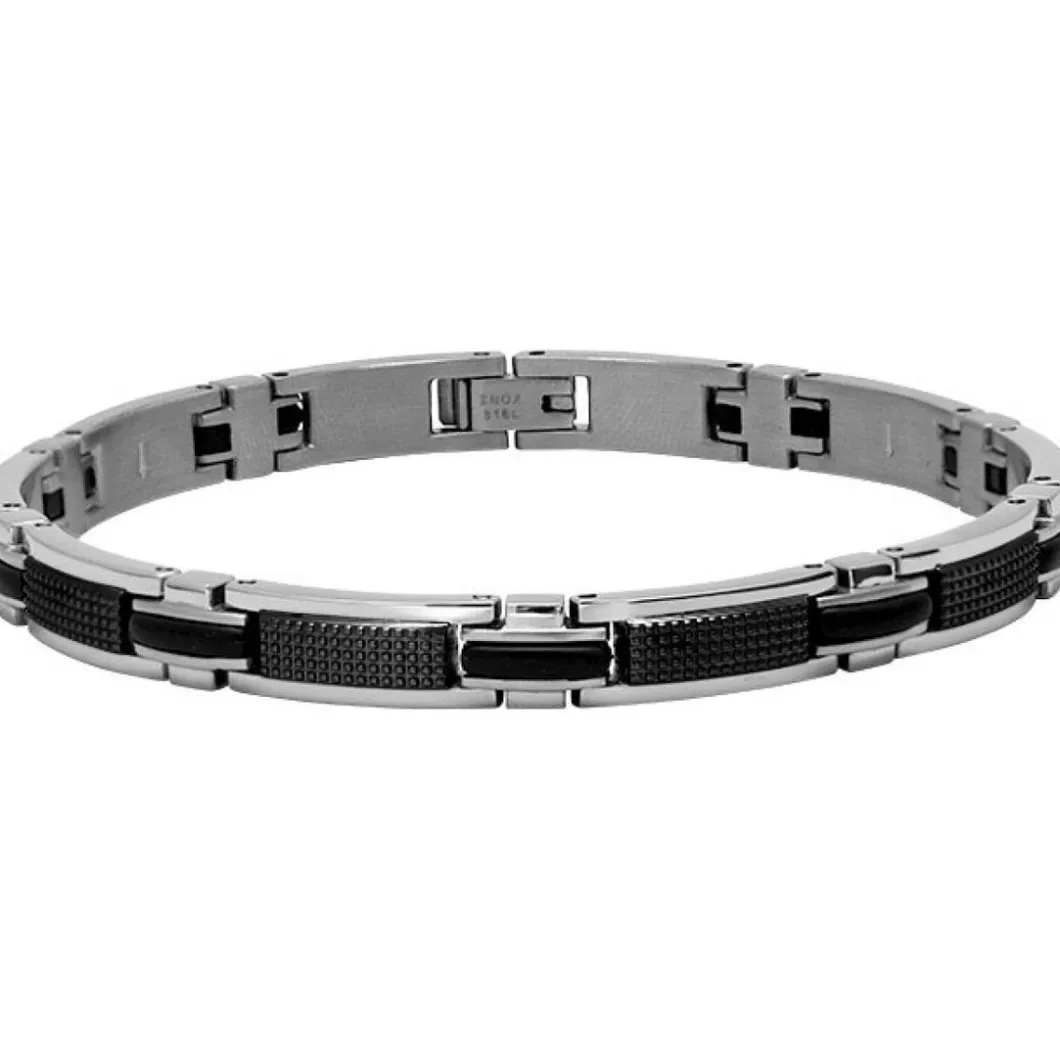 Rochet Bracelet<Bracelet B031981 - Bracelet Noir Argenté
