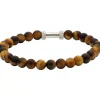 Rochet Bracelet<Bracelet B266003 - ZEN Perles Quartz Oeil de Tigre Acier Moleté