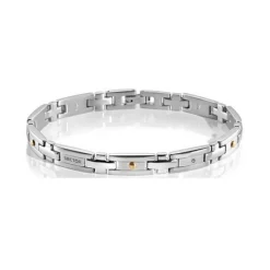 Sector Bijoux Bracelet<Bracelet Sector SLI57 - Bracelet Gourmette bicolore Homme