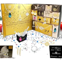 So Charm Bijoux Coffret<Calendrier de l'avent 12 bijoux dont un bijou orné d'un véritable DIAMANT - So Charm