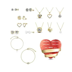 Myc-Paris Coffret<Calendrier de l'avent Coffret coeur - 14 bijoux - Doré et cristal