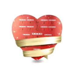 Myc-Paris Coffret<Calendrier de l'avent Coffret coeur - 14 bijoux - Doré et cristal