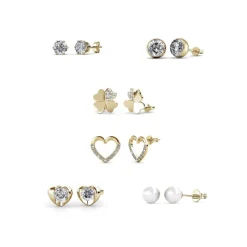 Myc-Paris Coffret<Calendrier de l'avent Coffret coeur - 14 bijoux - Doré et cristal