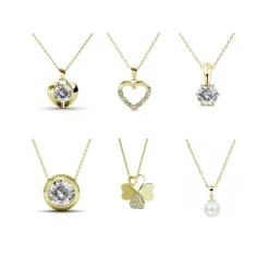Myc-Paris Coffret<Calendrier de l'avent Coffret coeur - 14 bijoux - Doré et cristal