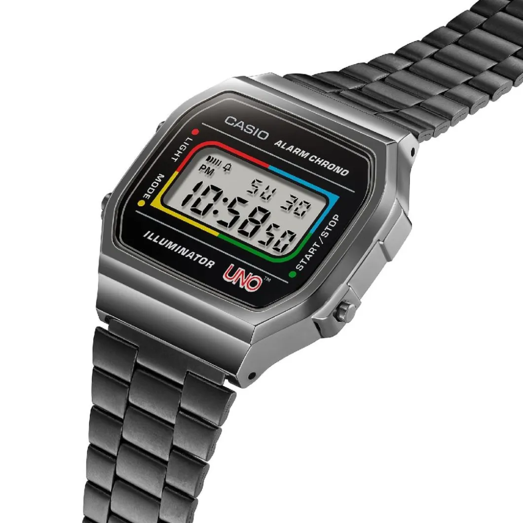 Casio Montre Acier|Montre Acier<Vintage x collab UNO A168WEUC-1AER Edition Limitée