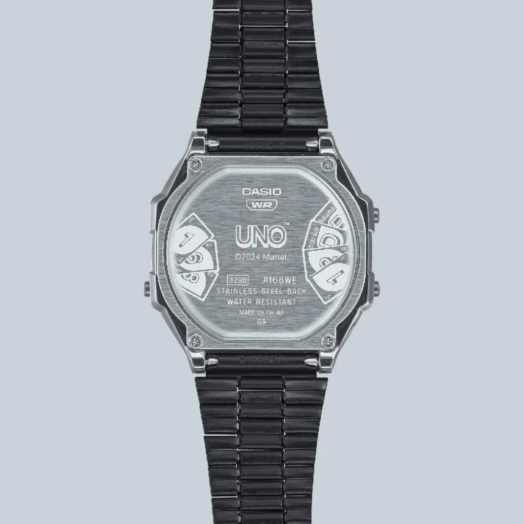 Casio Montre Acier|Montre Acier<Vintage x collab UNO A168WEUC-1AER Edition Limitée