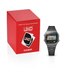Casio Montre Acier|Montre Acier<Vintage x collab UNO A168WEUC-1AER Edition Limitée