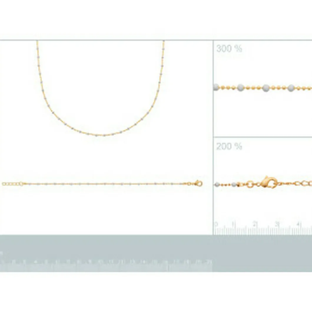 Maison de la Bijouterie Collier Et Pendentif<Chaine Sensimio YU0UWY45 Plaqué or