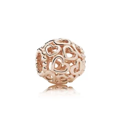 Pandora Charms<Charm 780964 - Charm Ouvre Ton Coeur Rose Moments