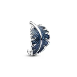 Pandora Charms<Charm Plume Recourbée Bleue -