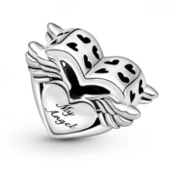 Pandora Charms<Charm Ailes d'Ange & Mum Passions - Argent