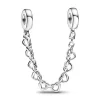 Pandora Charms<Charm Argenté Chaîne de Confort Frise de Cœurs