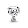 Pandora Charms<Charm Argenté Chien et Os