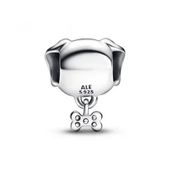Pandora Charms<Charm Argenté Chien et Os