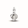 Pandora Charms<Charm argent sterling avec nacre artificielle en biorésine blanche et zircone femme Moments