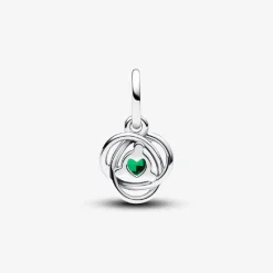 Pandora Charms<Charm argent sterling avec cristal vert et zircone femme Moments