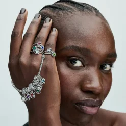 Pandora Charms<Charm argent sterling avec cristal vert et zircone femme Moments