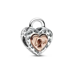 Pandora Charms<Charm Bimatière Cadenas Cœur Séparable