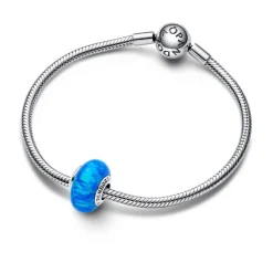 Pandora Charms<Charm Bleu Océan Profond Opalescent