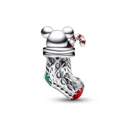 Pandora Charms<Charm Chaussette de Noël et Souris Moments