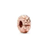 Pandora Charms<Charm Clip Clouté Fin 782716C00 Doré Rose