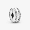 Pandora Charms<Charm Clip Pavé Double Rang Moments
