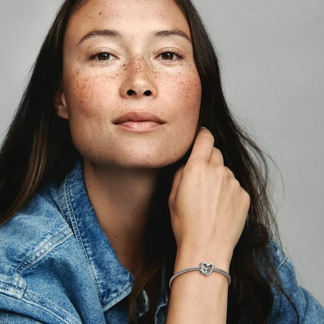 Pandora Charms<Charm Cœur Ajouré Famille avec Étoile - Moments