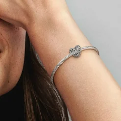 Pandora Charms<Charm Cœur de Famille Moments
