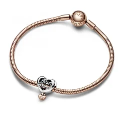 Pandora Charms<Charm Cœur en Métal doré à l'or rose fin 585/1000 Love You Best Friend