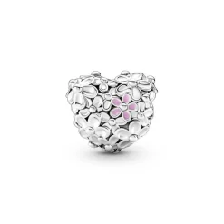 Pandora Charms<Charm Cœur Mum Marguerites - Moments