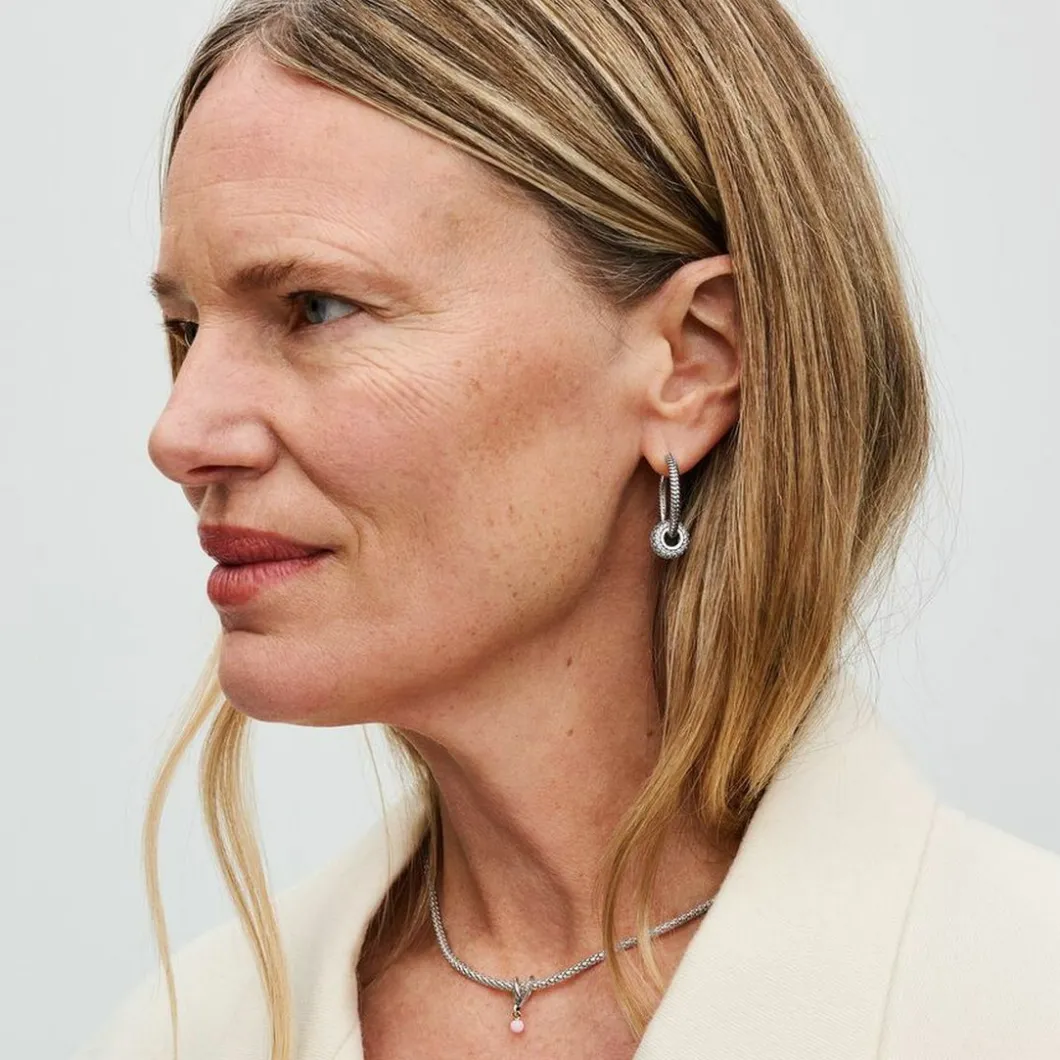 Pandora Charms<Charm Cœur Ruban Bimatière