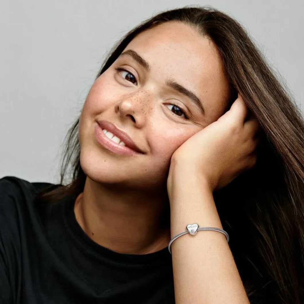 Pandora Charms<Charm Cœur Sœur Moments