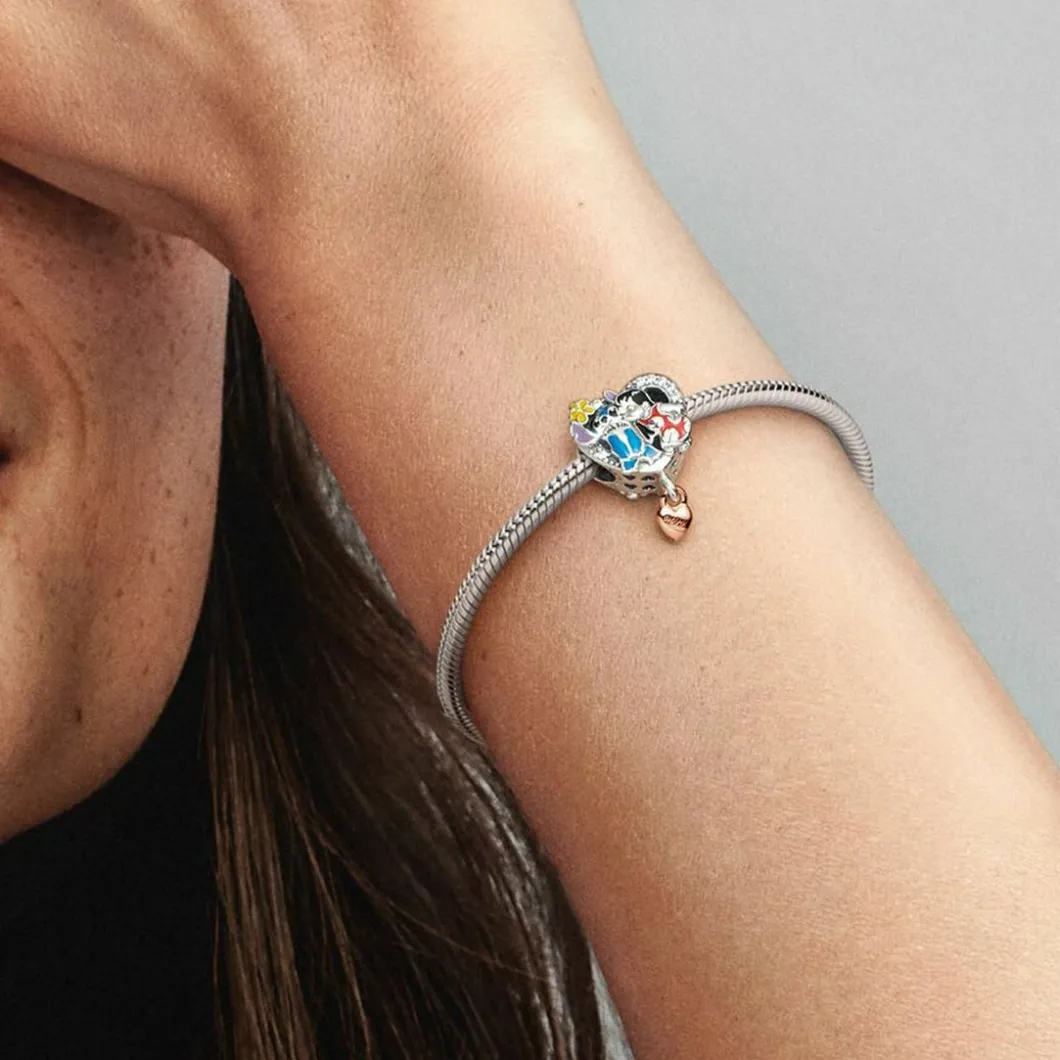 Pandora Charms<Charm Disney Ohana inspiré de Lilo & Stitch -