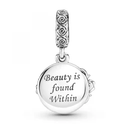 Pandora Charms<Charm Disney x La danse de La Belle et La Bête - Argent