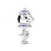 Pandora Charms<Charm Disney x Madame Samovar et Zip de la Belle et la Bête - Argent