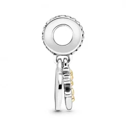 Pandora Charms<Charm Double Pendant Cœur Arbre de vie Bicolore People - Argent