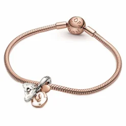 Pandora Charms<Charm double pendant Disney x Mickey - bicolore