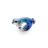 Pandora Charms<Charm Gecko Bleu Métallique