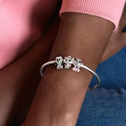 Pandora Charms<Charm Les Aristochats Marie Disney x - Argent