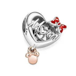 Pandora Charms<Charm Minnie Cœur Mom - Disney x