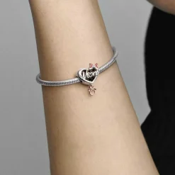 Pandora Charms<Charm Minnie Cœur Mom - Disney x
