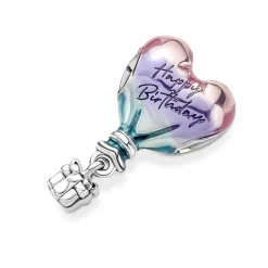 Pandora Charms<Charm Montgolfière Happy Birthday - Moments