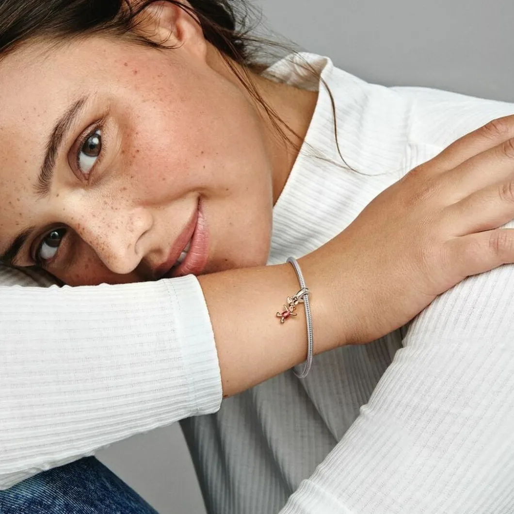 Pandora Charms<Charm Multicolore Disney Winnie l’Ourson Porcinet