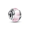 Pandora Charms<Charm Murano Rose et Cercles