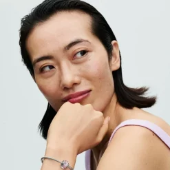 Pandora Charms<Charm Murano Rose et Cercles